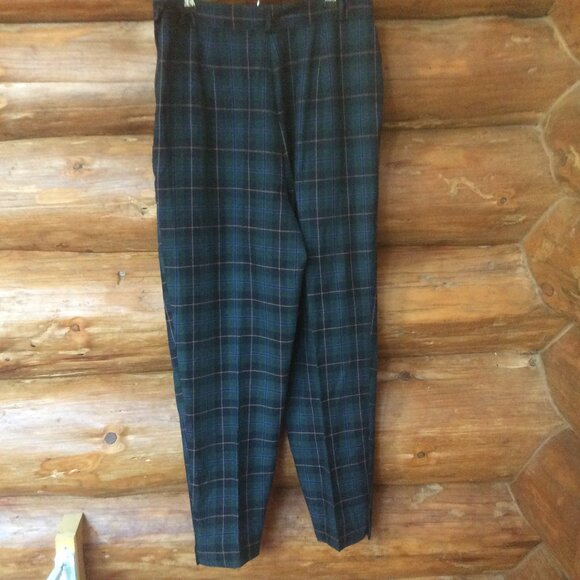 Vintage The Limited Womens Size 14 Plaid Tartan High Waist Classic Trouser Pants - Picture 3 of 5